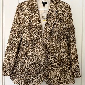 Jessica Simpson Leopard Print Women's Blazer